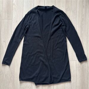 GAP Cashmere Blend Black Open-Front Women's Cardigan Size Large